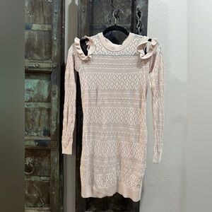 LC Lauren Conrad Cream Knit Sweater
